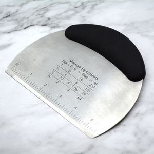 Outils de pâtisserie et de boulangerie en acier inoxydable multicolores, trancheuse à pain et à pâte, <span class=keywords><strong>hachoir</strong></span> à pâte et racloir de table avec poignée en TPR - Product Image 5