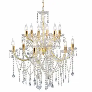 Golden electric Maria Teresha Brass Larger size hotel classic Chandeliers and pendant lights