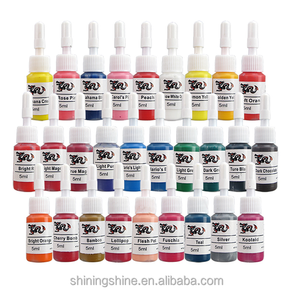 Набор красивых тату-чернил 5 мл, 28 цветов