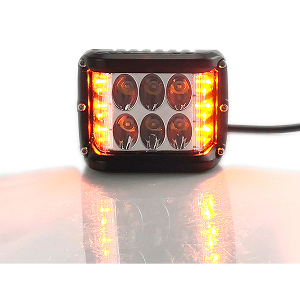 Wholesale Universal Waterproof Super Bright Dual Colors Car 36W Strobe Flash Led Work Light for Trucks 4x4s Jeep ATVs SUVs