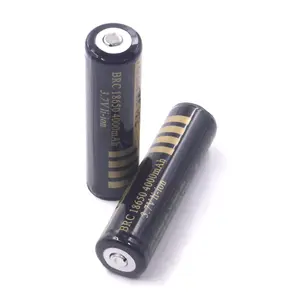Black BRC 18650 4000mAh 3.7V Rechargeable Li-ion Cells Battery Built-in Discharging and Charging Protection Circuitry