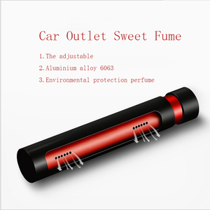 Diffuseur de parfum de voiture <span class=keywords><strong>portable</strong></span> haut de gamme en alliage <span class=keywords><strong>d</strong></span>'aluminium avec logo personnalisé <span class=keywords><strong>d</strong></span>ésodorisant de voiture de luxe à offrir - Product Image 4
