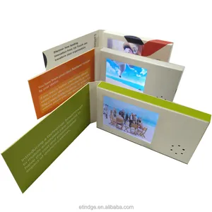 ETG Famous marke 128mb 2.4 "digital video visitenkarte mit lcd-bildschirm für förderung