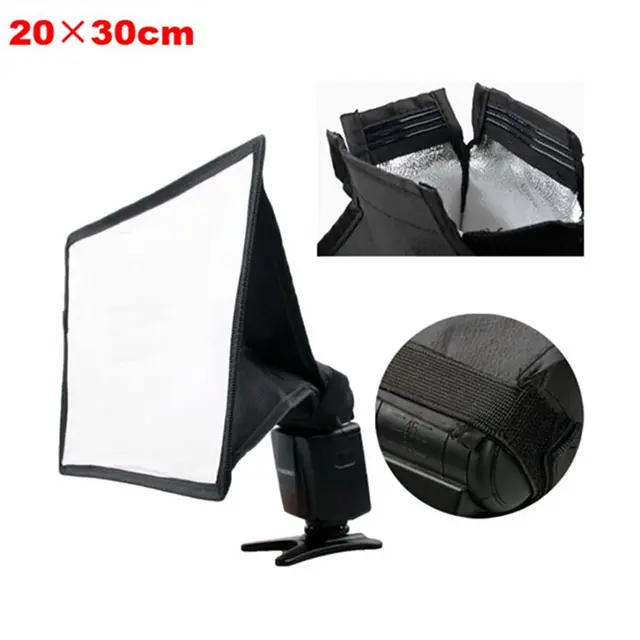 20x30 cm dilipat flash diffuser softbox untuk Speedlite YONGNUO: YN-460II/YN-465/YN-467/YN-560/yn-560ii/YN-468/yn-565ex