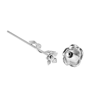 Modern Rose Flower-Shaped Stainless Steel Memorial Locket &amp; Pet <strong>Casket</strong> Urn <strong>for</strong> Small Animals <strong>Ashes</strong> Durable Eco-Friendly Keepsake - Product Image 2