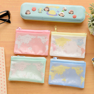 Sáng tạo Bản Đồ Thế Giới Pattern A4 A5 B6 Thống Nộp Bag Túi Tài Liệu A4 Tập Tin Thư Mục Với Dây Kéo Văn Phòng Phẩm Nộp Sản Xuất - Product Image 1