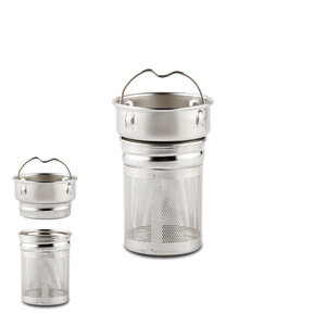 Infuseur à thé en verre avec Double paroi, 500ML, bambou, bouteille avec passoire - Product Image 4