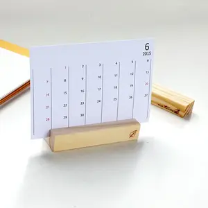 Espositore per Carte in Legno di Pino Stile Folk Art, Supporto per Etichette Prezzi, Base per Calendario, Decorazione Elegante ed Ecologica per la Casa - Product Image 2