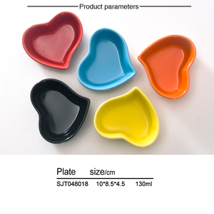 Moules de cuisson en <span class=keywords><strong>céramique</strong></span>, en forme de cœur, résistant aux hautes températures, ustensile de cuisine - Product Image 6