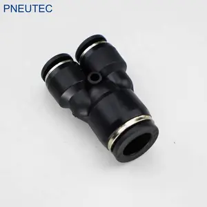 PW6-4 Metric O.D 6mm-4mm Y shape plastic reducer DOT Brake quick connector air hose push in fittings