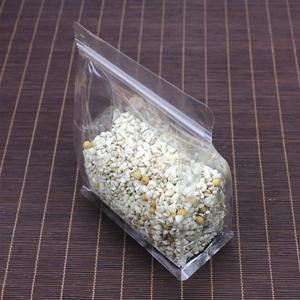 <span class=keywords><strong>Hoyo</strong></span>, bolsas de almacenamiento de bocadillos con refuerzo de fondo plano transparente personalizado, bolsa de pie para facilitar el envasado de alimentos - Product Image 5