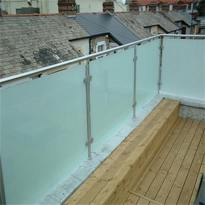 <span class=keywords><strong>Balustrade</strong></span> en <span class=keywords><strong>verre</strong></span> dépoli et acier inoxydable de qualité supérieure pour <span class=keywords><strong>terrasse</strong></span> - Product Image 5