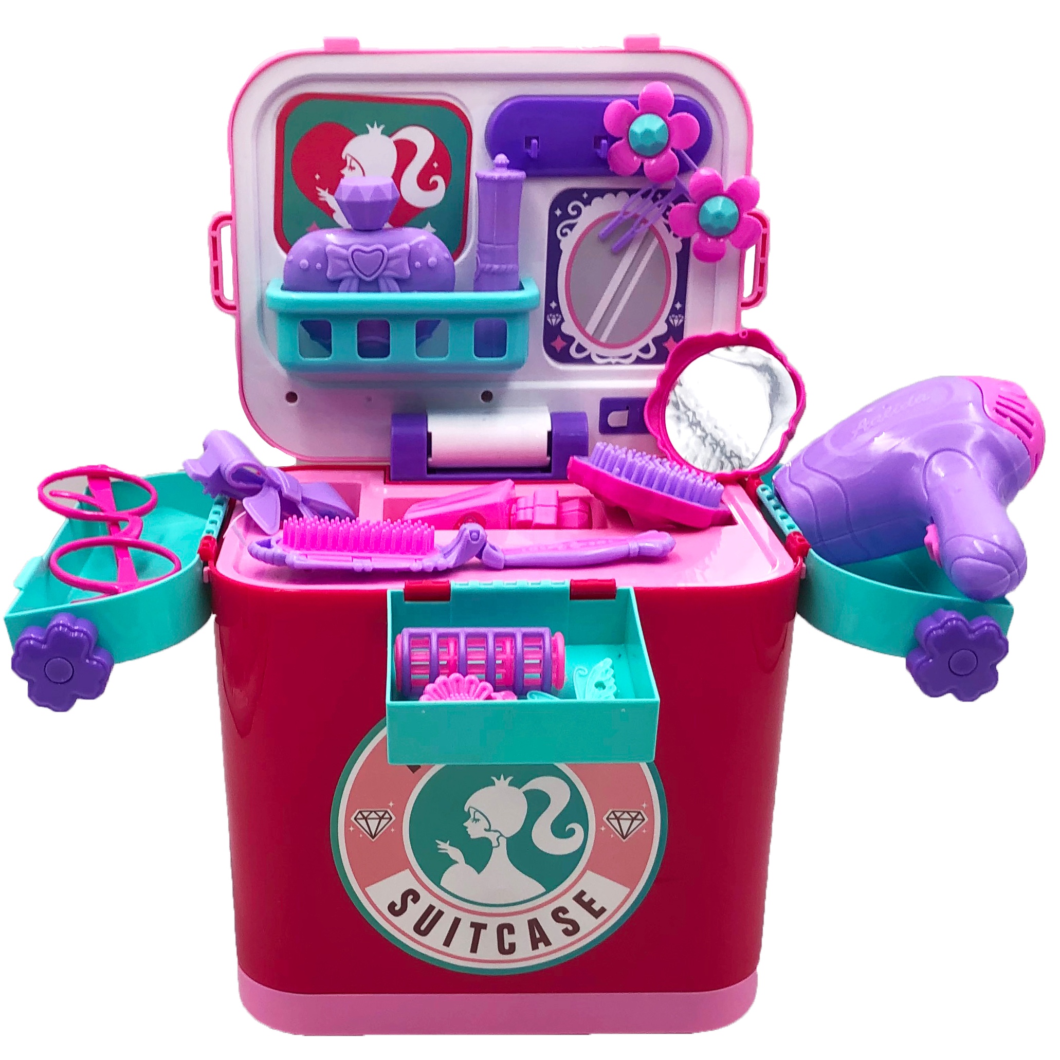 Модный красивый комод для девочек, ролевые игрушки, набор для макияжа, портативный чемодан, игрушка