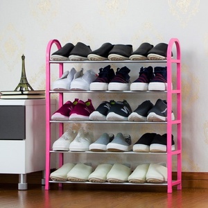 5 livello di plastica a basso costo di scarpe <span class=keywords><strong>rack</strong></span> per soggiorno - Product Image 3