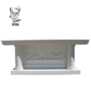 Nouveau design Grand autel en marbre blanc avec colonnes à vendre - Product Image 2