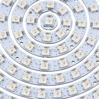 Anillo de Píxeles WS2812B Direccionable, 1 8 12 16 24 32 40 48 60 93 241 LEDs, Anillo LED RGB WS2812 SK6812 5050, WS2811 Ic Integrado, RGB DC5V