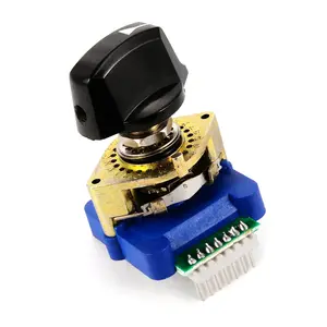 Interruptor rotativo de código Digital de DCRS-01J, código binario con perilla de plástico para Control Industrial HT366