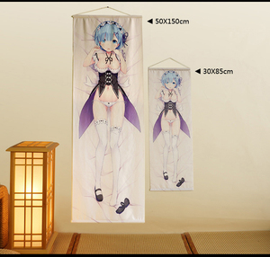 Özel Baskılı Dijital Vinil Polyester Kumaş Duvar Süsü Posteri Anime Cosplay Seks Sanatı Dekoru - Product Image 2