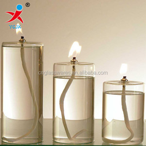 Résistant à la chaleur clair soufflé à la main cylindre lampes à <span class=keywords><strong>huile</strong></span> <span class=keywords><strong>en</strong></span> <span class=keywords><strong>verre</strong></span> - Product Image 2