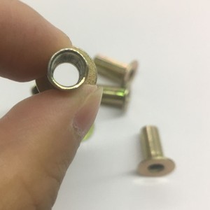 <span class=keywords><strong>Rivet</strong></span> de frein en acier zingué coloré 8x20mm DIN7338, doublure d'embrayage, rivets métalliques entièrement tubulaires - Product Image 5