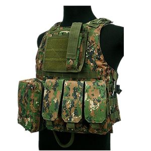 Gilet tattico <span class=keywords><strong>Molle</strong></span> mimetico in materiale di Nylon ad alta densità - Product Image 1
