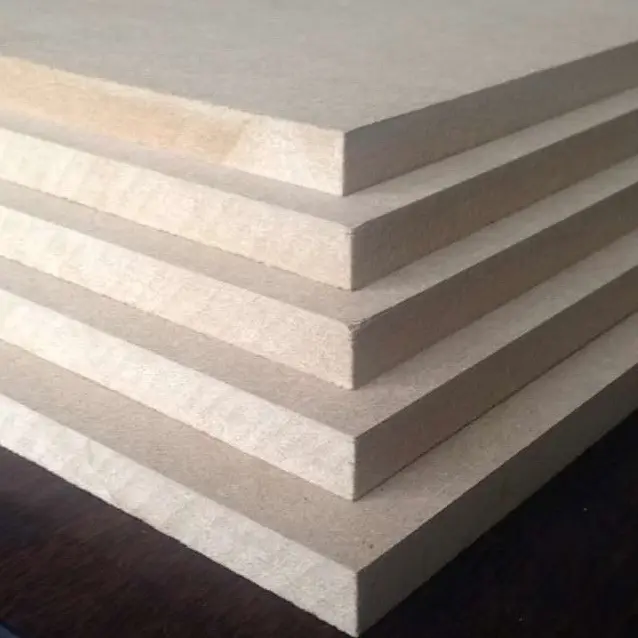 제-급 Wood 섬유 Plain MDF Board Raw MDF 판자