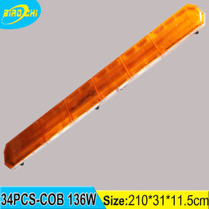 136W/210 CM <span class=keywords><strong>camion</strong></span> toit avertissement lumières étanche super lumineux plein taille bleu COB lumière stroboscopique bar - Product Image 5