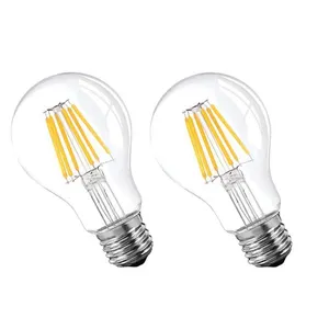 Extra warm white 2200K 6w led filament bulb light,e27 g60 led filament led lamp