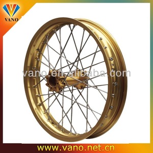 Calidad estupenda amarillo / oro Sand blasting 40 hoyo 21 pulgadas aleación de la motocicleta <span class=keywords><strong>llantas</strong></span> WV - Product Image 1