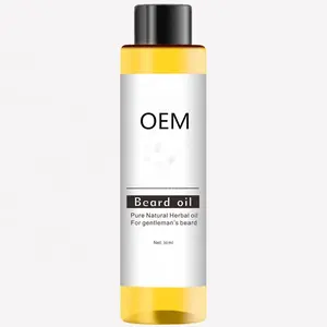 Private Label 100% Organic Barba Olio Prodotti di perdita di Capelli A Spruzzo Per La Crescita Degli Uomini Barba Crescere