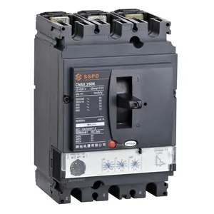 CNSX 250A MCCB 3P adjustable breaker 36KA 50KA 70KA Breaking Capacity Molded Case Circuit Breaker