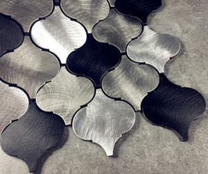 Carreaux de mosaïque métallique en aluminium Décoration murale abstraite Carreau métallique pour la décoration intérieure - Product Image 2