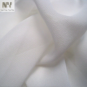 Nanyee Textile vente en gros fil collé tissé 20D + 26D Polyester non extensible ITY tissu en mousseline de soie