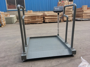 Acier au carbone <span class=keywords><strong>200</strong></span> kg Pesage Industriel de Plancher de plate-forme De fauteuil roulant - Product Image 6