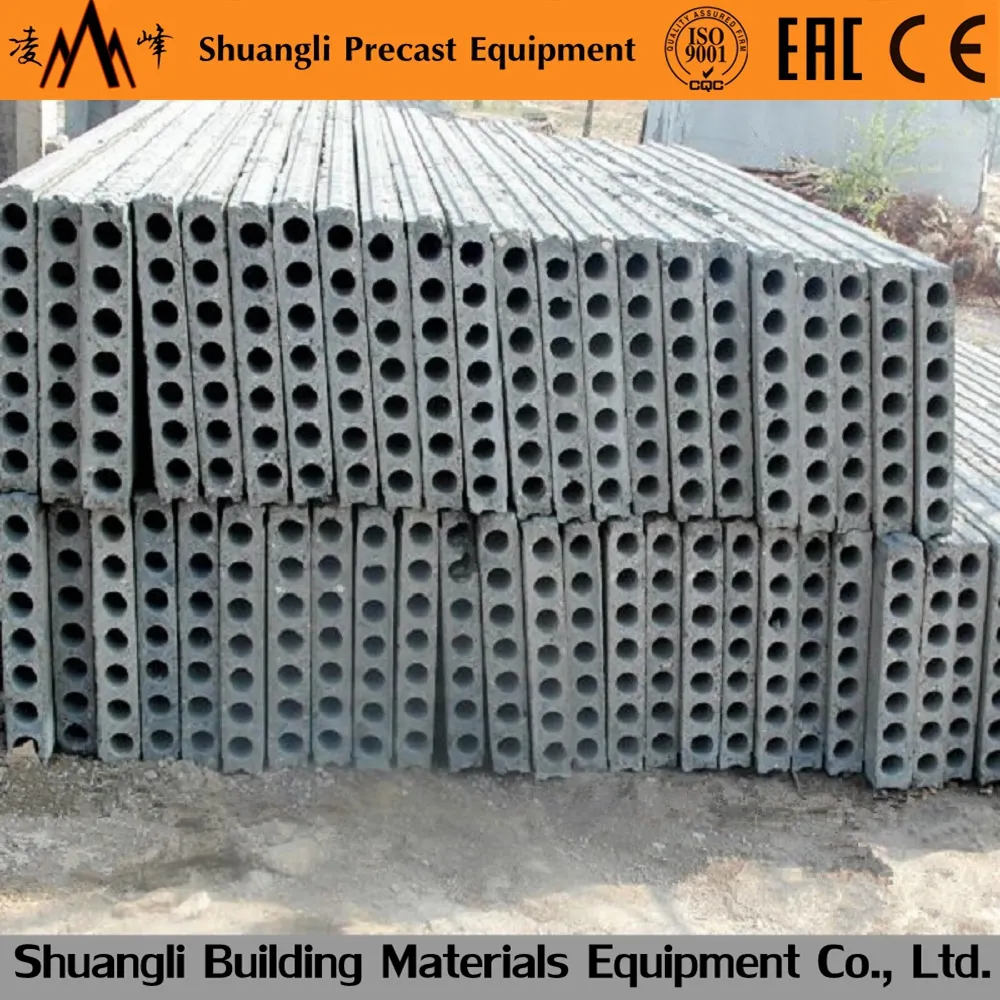 Fiber çimento panel prekast öngerilmeli beton ortası boşluklu beton panel yapma makinesi