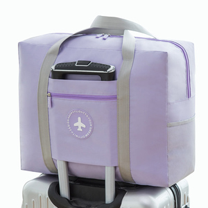 Borsa da <span class=keywords><strong>Viaggio</strong></span> Pieghevole, Borsa Weekend, Borsa da Trasporto Notturno con Manico per <span class=keywords><strong>Trolley</strong></span>, <span class=keywords><strong>Borsone</strong></span> da <span class=keywords><strong>Viaggio</strong></span> Leggero - Product Image 6