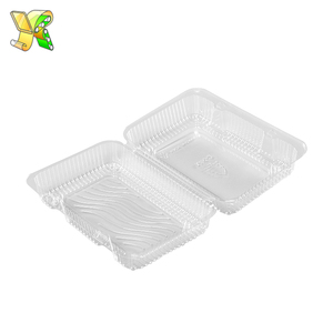 Nhựa PET Cookie Khay hộp dùng một lần Pet hộp hình chữ nhật container trong suốt rõ ràng Pet <span class=keywords><strong>PVC</strong></span> PP hộp nhựa - Product Image 6