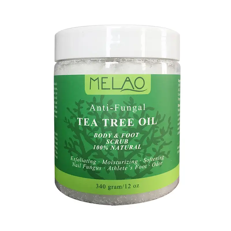 Melao 100% Natuurlijke Organische Exfoliërende Hydraterende Verzachtende Tea Tree Olie Body Voet Scrub