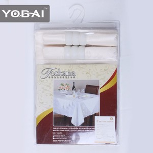 Khăn trải bàn dệt Jacquard 100% polyester, chống dầu, chống thấm nước, kèm khăn ăn vải - Product Image 4