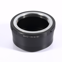 Adaptateur d'objectif d'appareil photo Macro 4/3 compatible plein format en alliage d'aluminium usiné CNC, accessoires pour appareil photo numérique Massa Silver Black