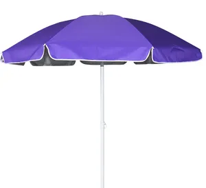 Popular design custom printing solid color outdoor solar beach umbrella