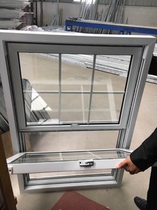 Prezzo competitivo ChinaManufacture finestre a doppia <span class=keywords><strong>anta</strong></span> scorrevoli verticali con doppi vetri UPVC - Product Image 5