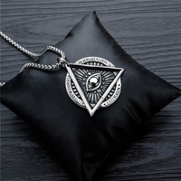Vie Universelle Egypte Saint Religieux L'éternité Hommes Triangle Croire Collier Oeil