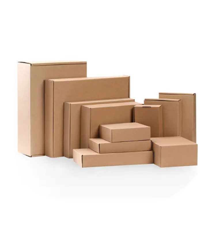 Cheapest Lower MOQ Stock Cardboard Packaging Mailing Moving Shipping Boxes Corrugated Box Cartons