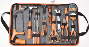 ASAKI Tools AK-9822 22pcs Repairing Electrician Tool Bag with Handle Plier Screwdriver Hammer Wrench Knife Hex Key Set - Product Image 2