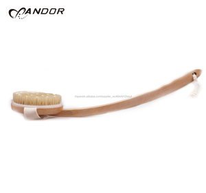 Andor marca de alta calidad de gel de baño de mango largo cepillo de pelo de bambú - Product Image 4