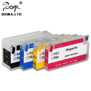 BOMA 4 colori cartuccia di inchiostro ricaricabile 953XL per HP953 OfficeJet Pro 7740 8210 8710 8715 8720 grande formato tutto in una stampante - Product Image 1
