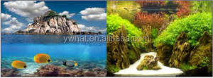 カスタムプラスチック水族館背景水族館絵画写真 - Product Image 4