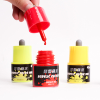 Marqueurs de peinture en acrylique avec bouteille de compte-gouttes, remplissage, marqueurs pour dessins