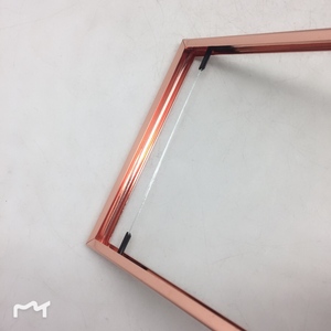 Cornice in acciaio inossidabile con cornice in oro rosa con struttura in metallo di dimensioni personalizzate - Product Image 2